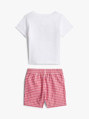 Детские брюки Tommy Hilfiger Babies' Monogram T-Shirt & Short Set — фото 2