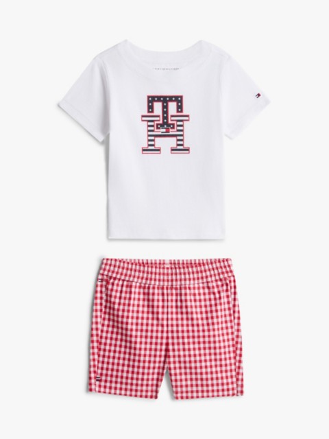 Детские брюки Tommy Hilfiger Babies' Monogram T-Shirt & Short Set