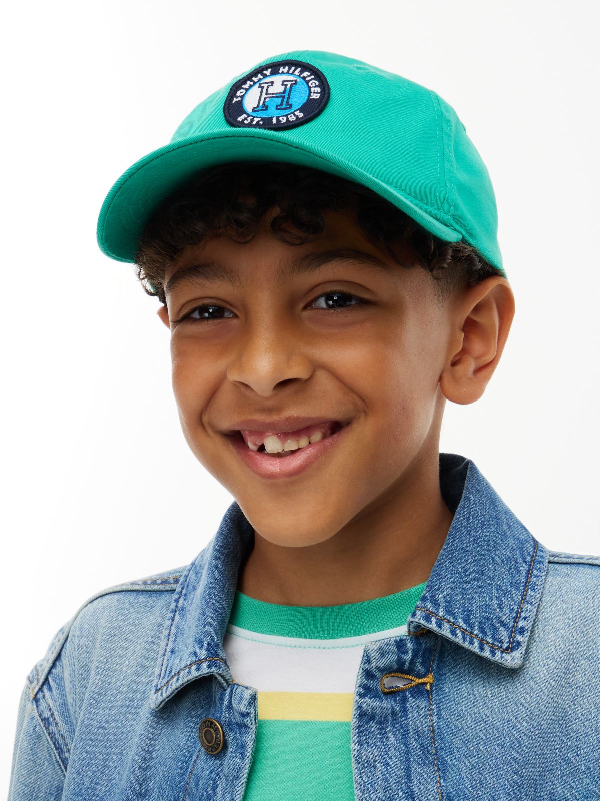Kids' Circle H Logo Baseball Cap — Cosmic Green