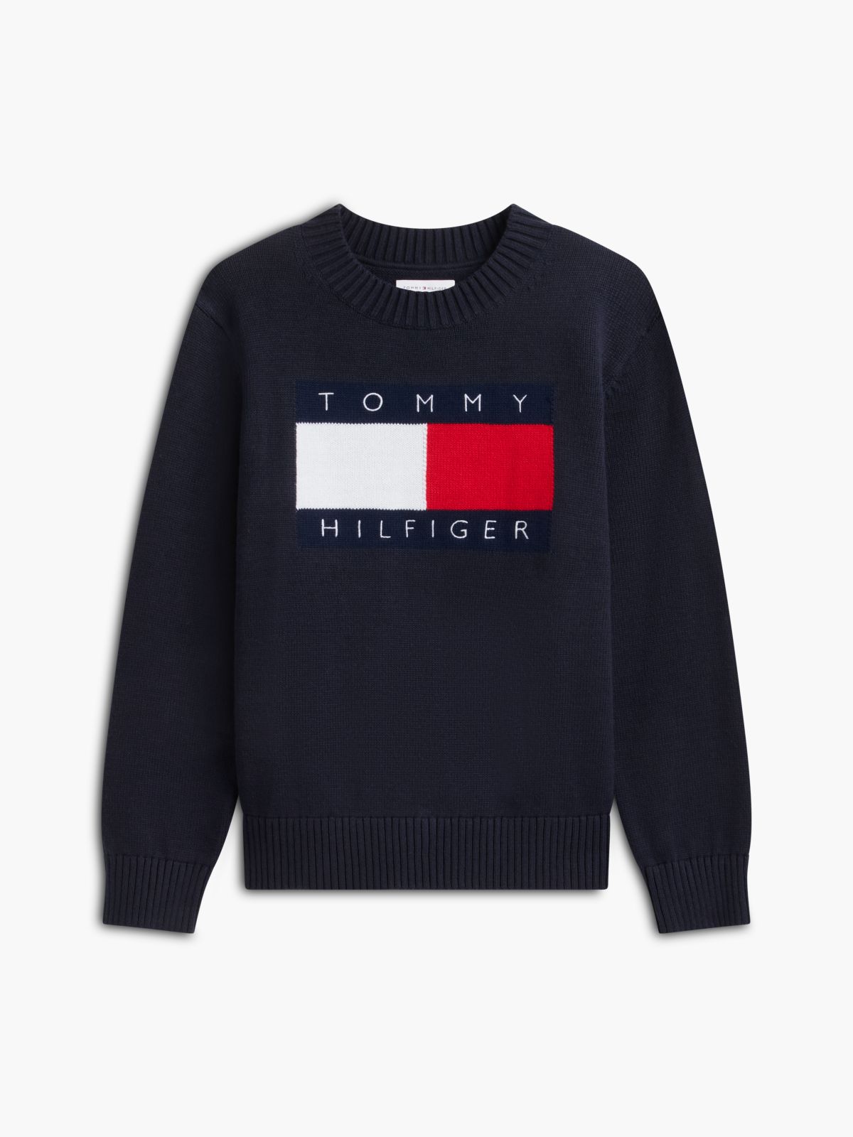 Kids' Flag Logo Sweater — Navy Blue