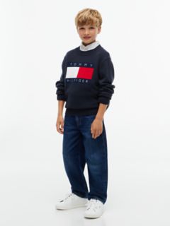 Kids' Flag Logo Sweater — Navy Blue 2
