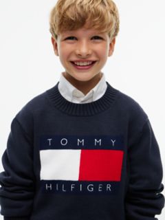 Kids' Flag Logo Sweater — Navy Blue 3