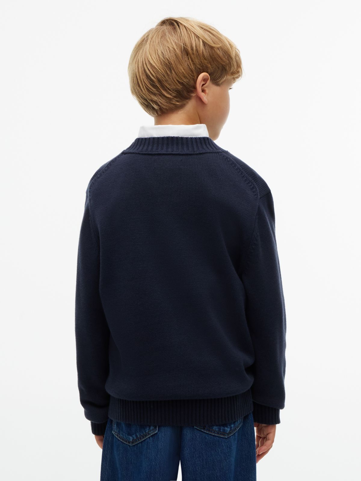 Kids' Flag Logo Sweater — Navy Blue