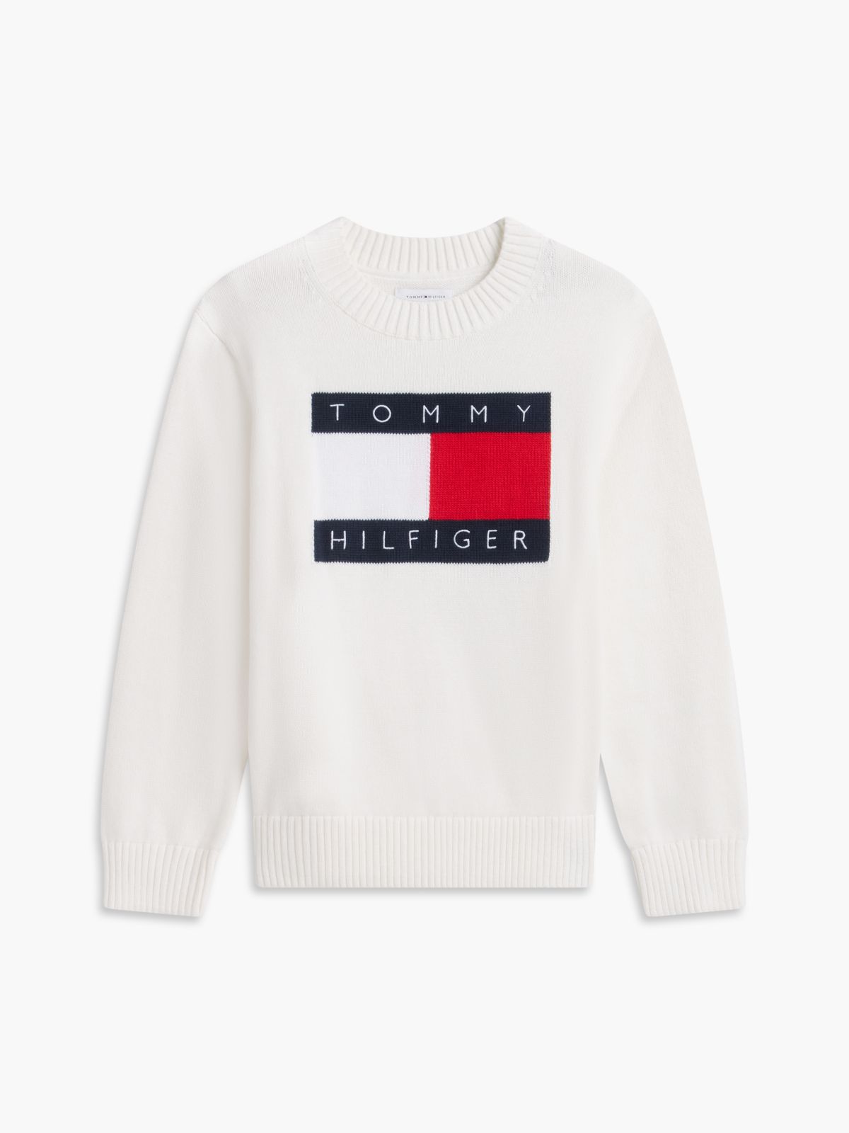Kids' Flag Logo Sweater — Ecru