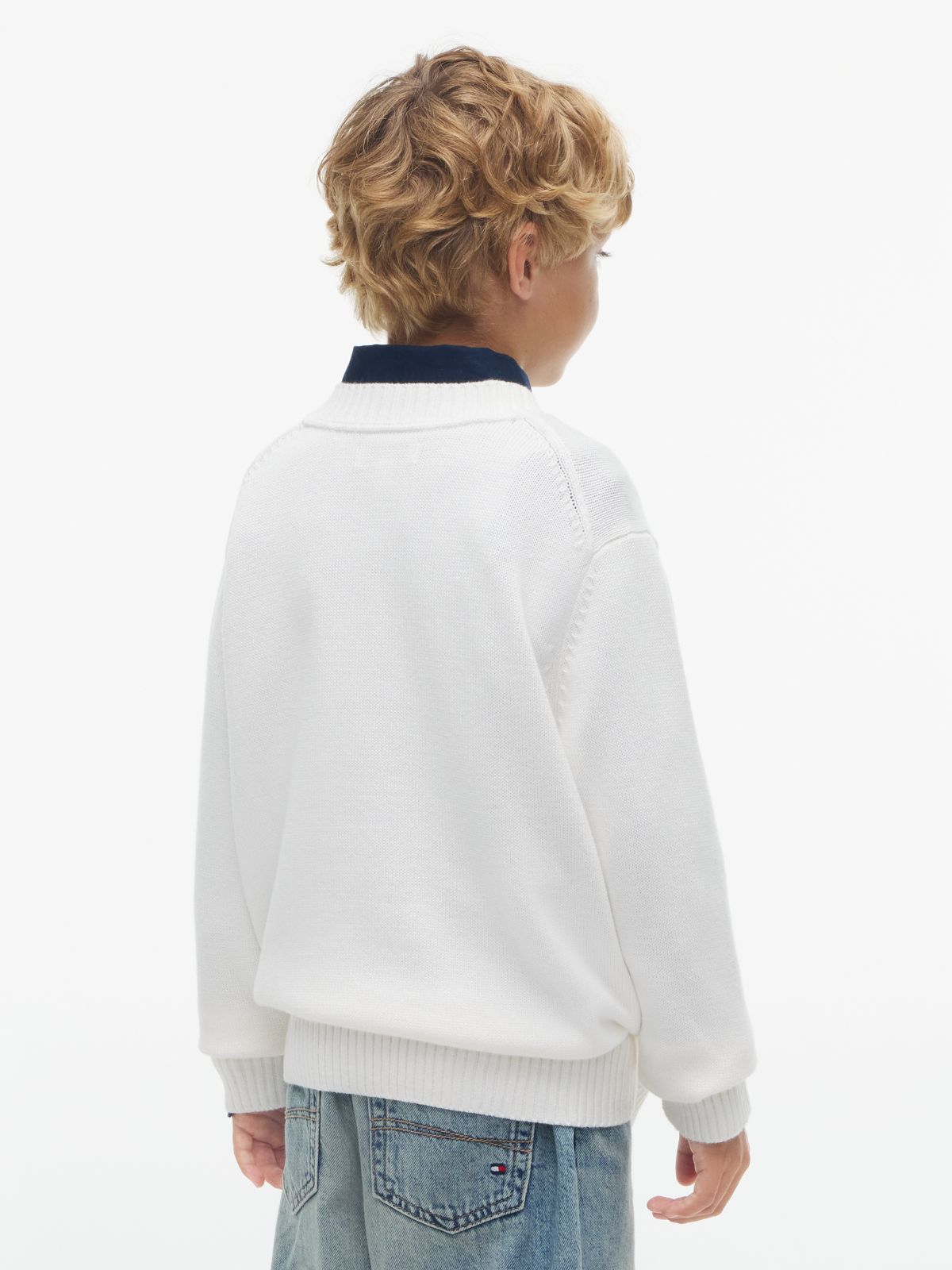 Kids' Flag Logo Sweater — Ecru