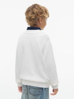 Kids' Flag Logo Sweater — Ecru 4