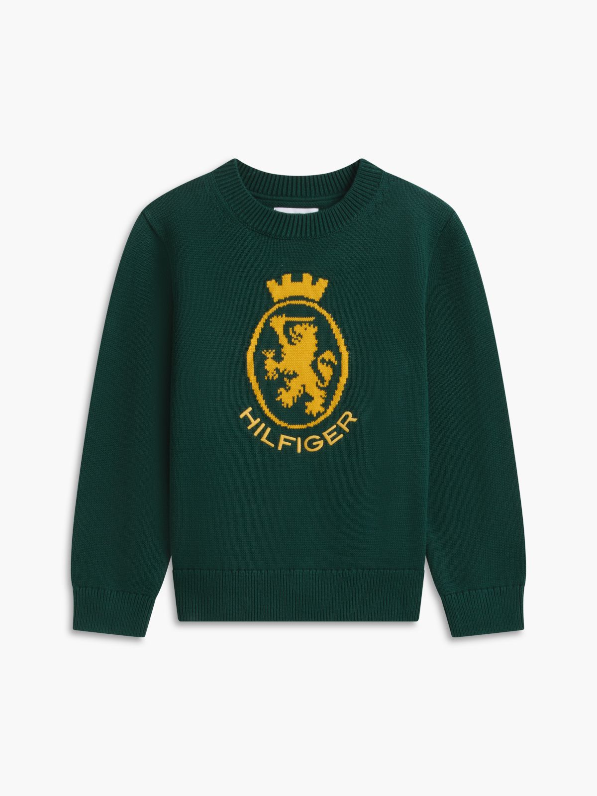 Kids' Crest Logo Sweater — Ornamental Green