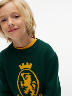 Kids' Crest Logo Sweater — Ornamental Green 3