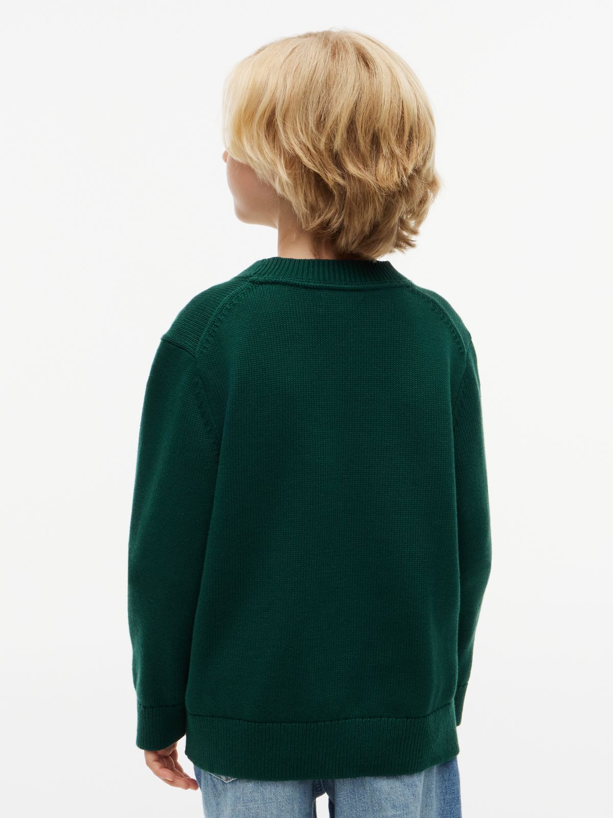 Kids' Crest Logo Sweater — Ornamental Green