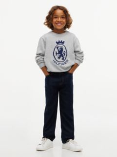 Kids' Crest Logo Sweater — Grey 2