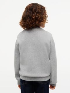 Kids' Crest Logo Sweater — Grey 4