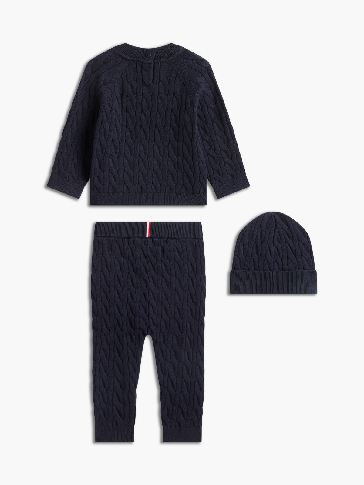 Babies' Sweater & Pant with Beanie Set — Navy Blue