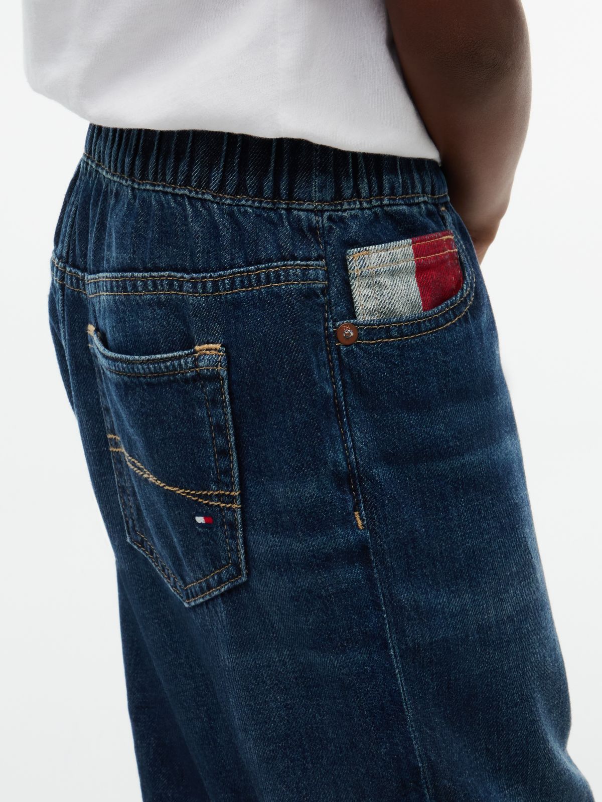 Kids' Relaxed Pull-On Jean — Dark Wash