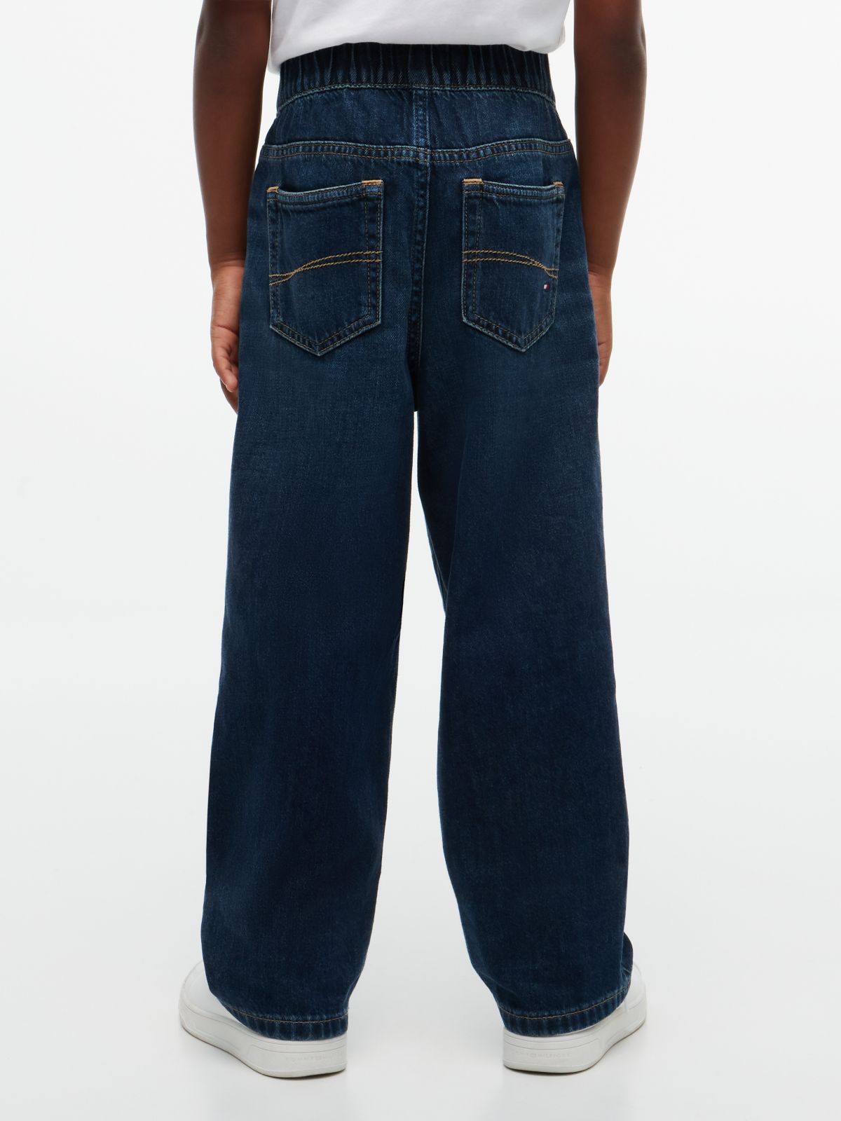 Kids' Relaxed Pull-On Jean — Dark Wash
