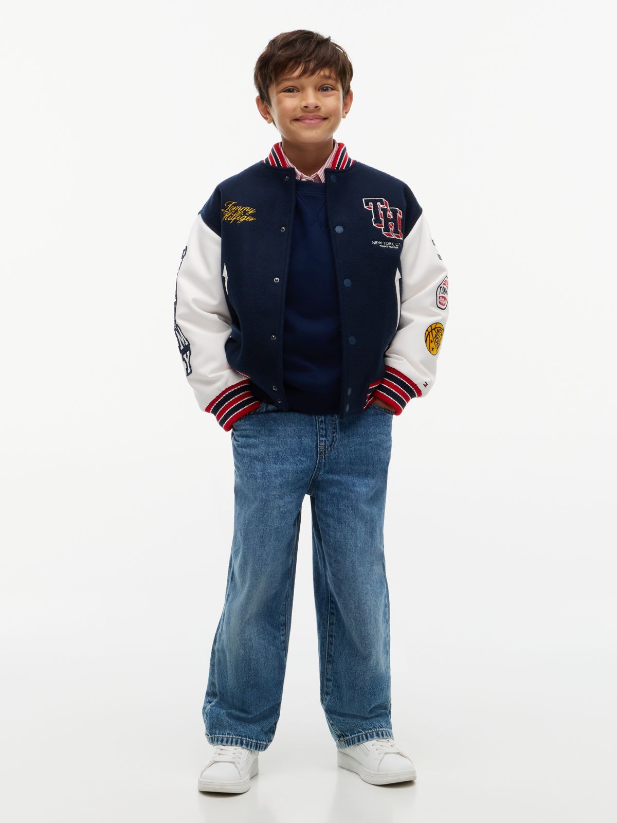 Kids' Relaxed Pull-On Jean — Med Wash