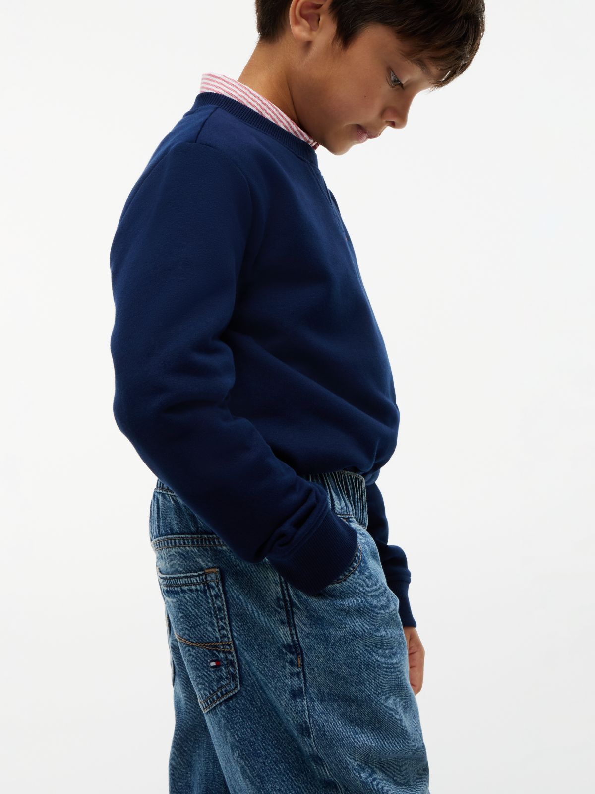 Kids' Relaxed Pull-On Jean — Med Wash