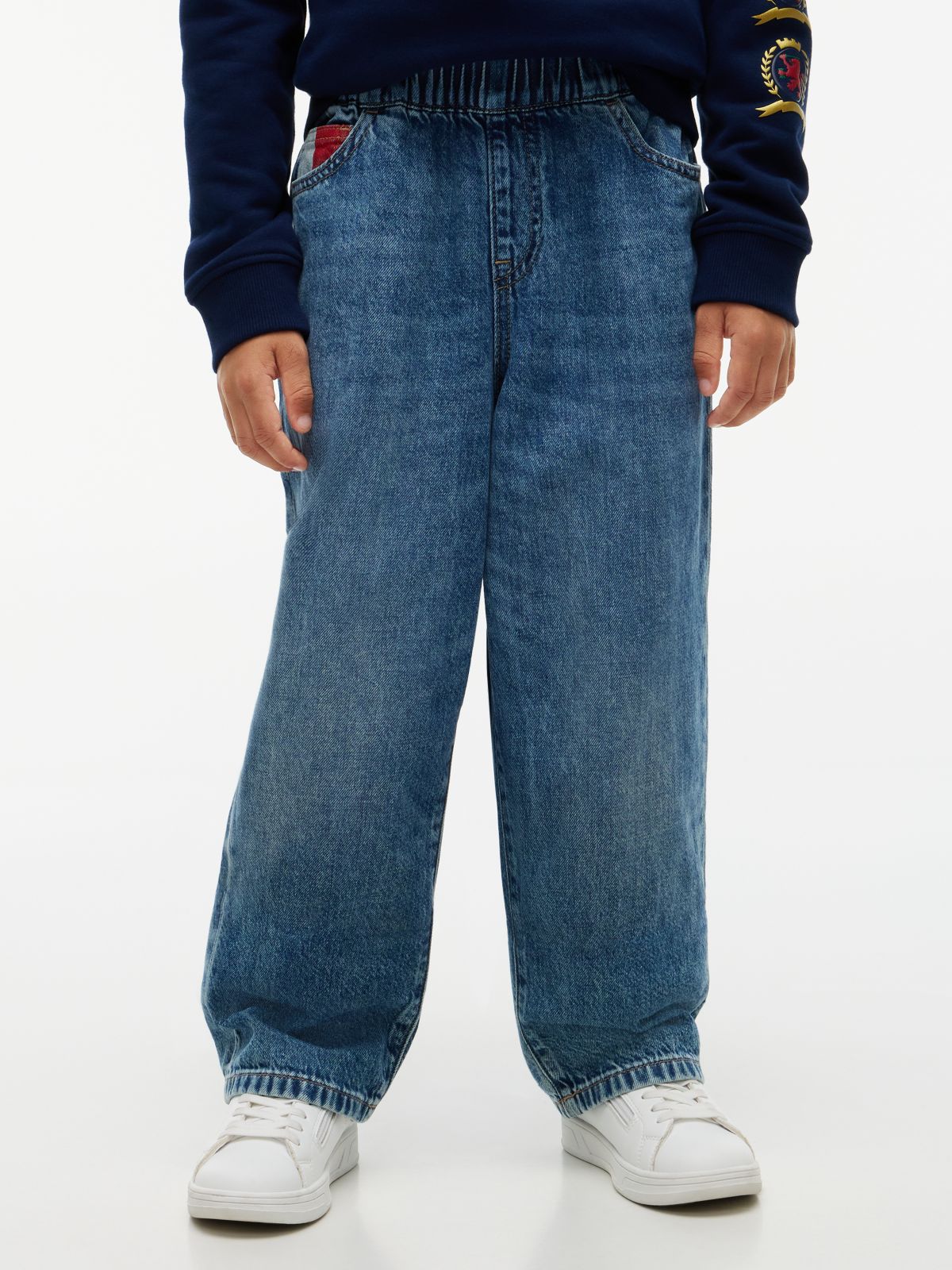 Kids' Relaxed Pull-On Jean — Med Wash