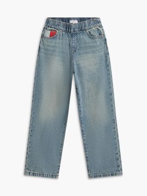 Детские джинсы Tommy Hilfiger Relaxed Pull-On Jean, цвет: Светлая варка — фото 5