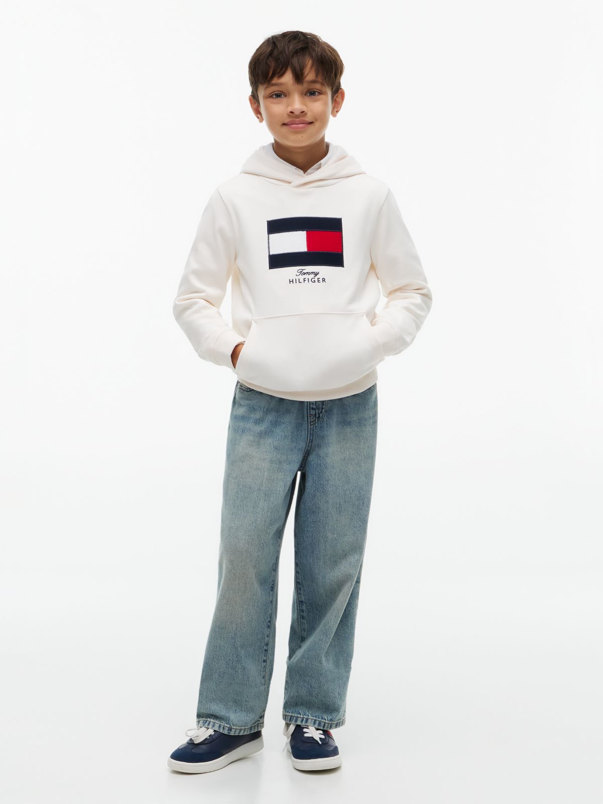 Kids' Relaxed Pull-On Jean — Light Wash