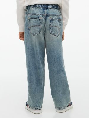 Детские джинсы Tommy Hilfiger Relaxed Pull-On Jean, цвет: Светлая варка — фото 4