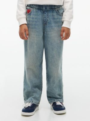 Kids' Relaxed Pull-On Jean, Light Wash