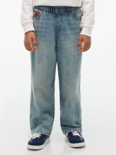 Kids' Relaxed Pull-On Jean — Light Wash 1