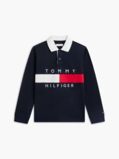 Kids' Hilfiger Flag Rugby Polo — Navy Blue 5