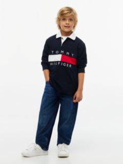 Kids' Hilfiger Flag Rugby Polo — Navy Blue 2
