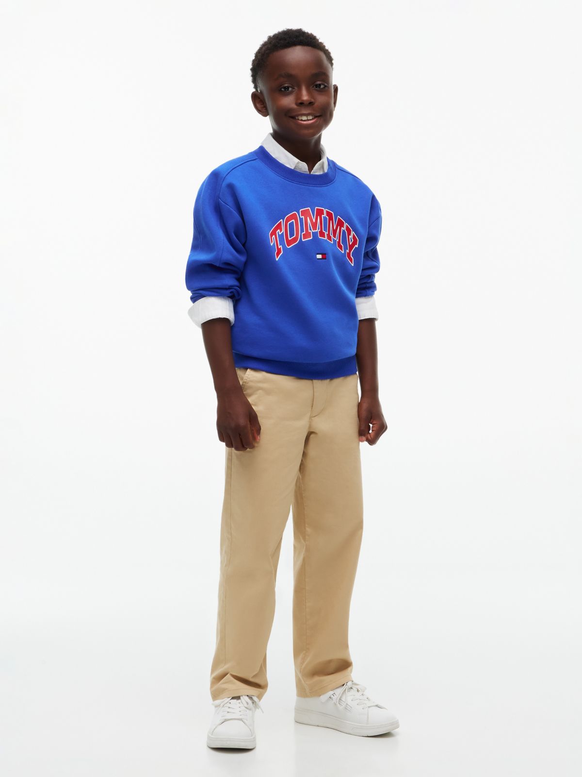 Kids' Varsity Tommy Logo Sweatshirt — Noble Blue