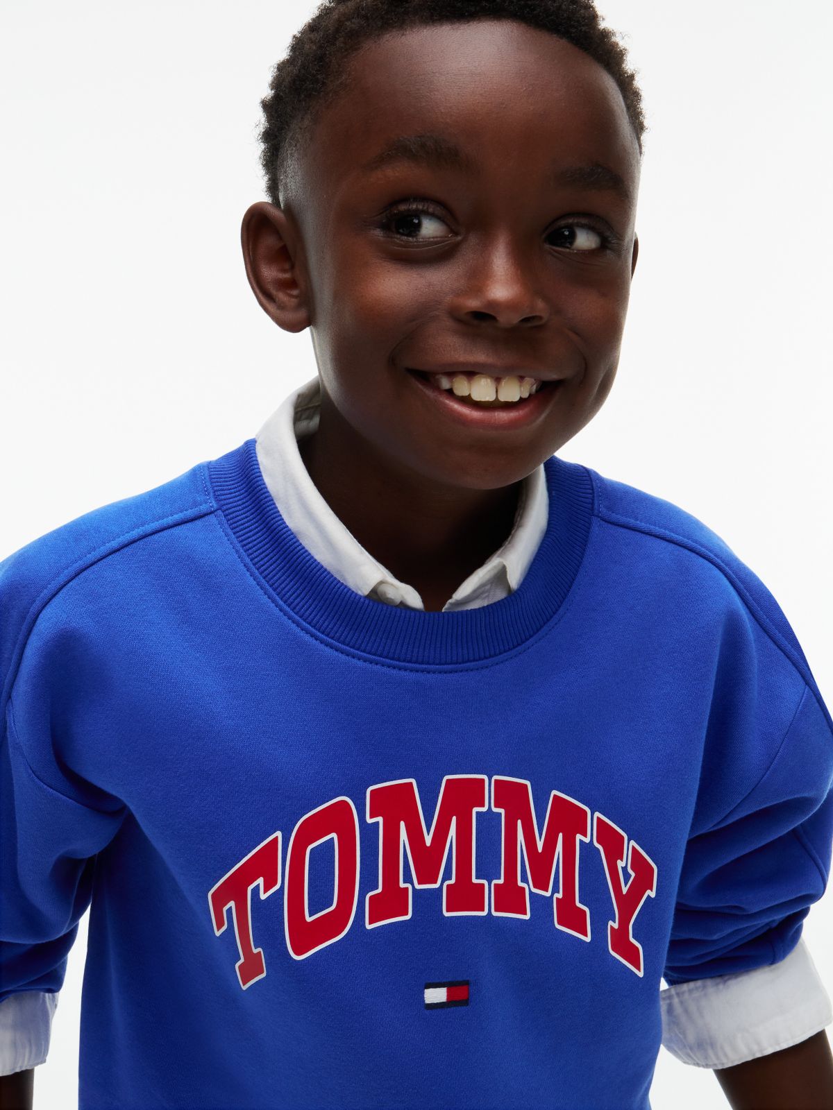 Kids' Varsity Tommy Logo Sweatshirt — Noble Blue