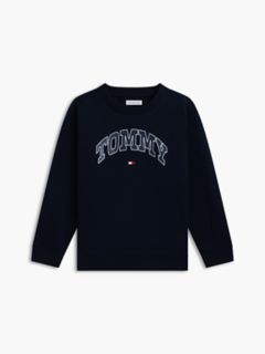 Kids' Varsity Tommy Logo Sweatshirt — Navy Blue 5