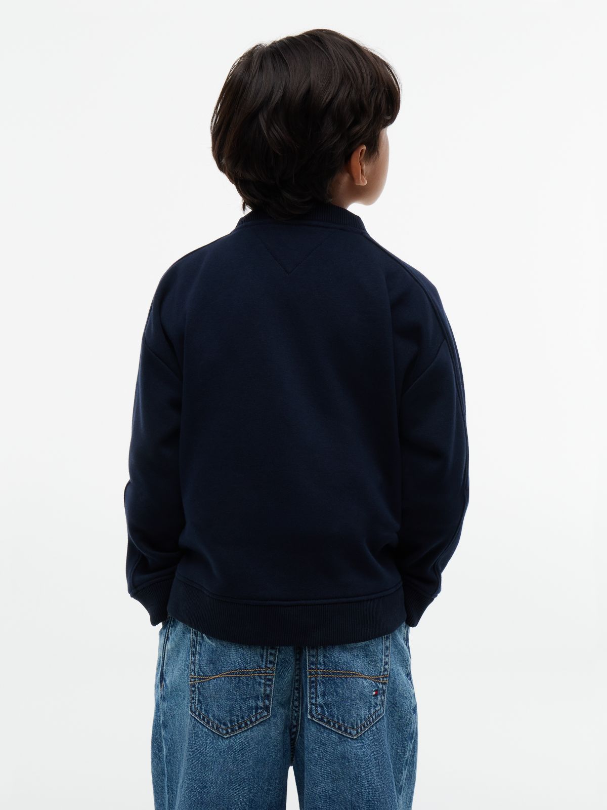 Kids' Varsity Tommy Logo Sweatshirt — Navy Blue