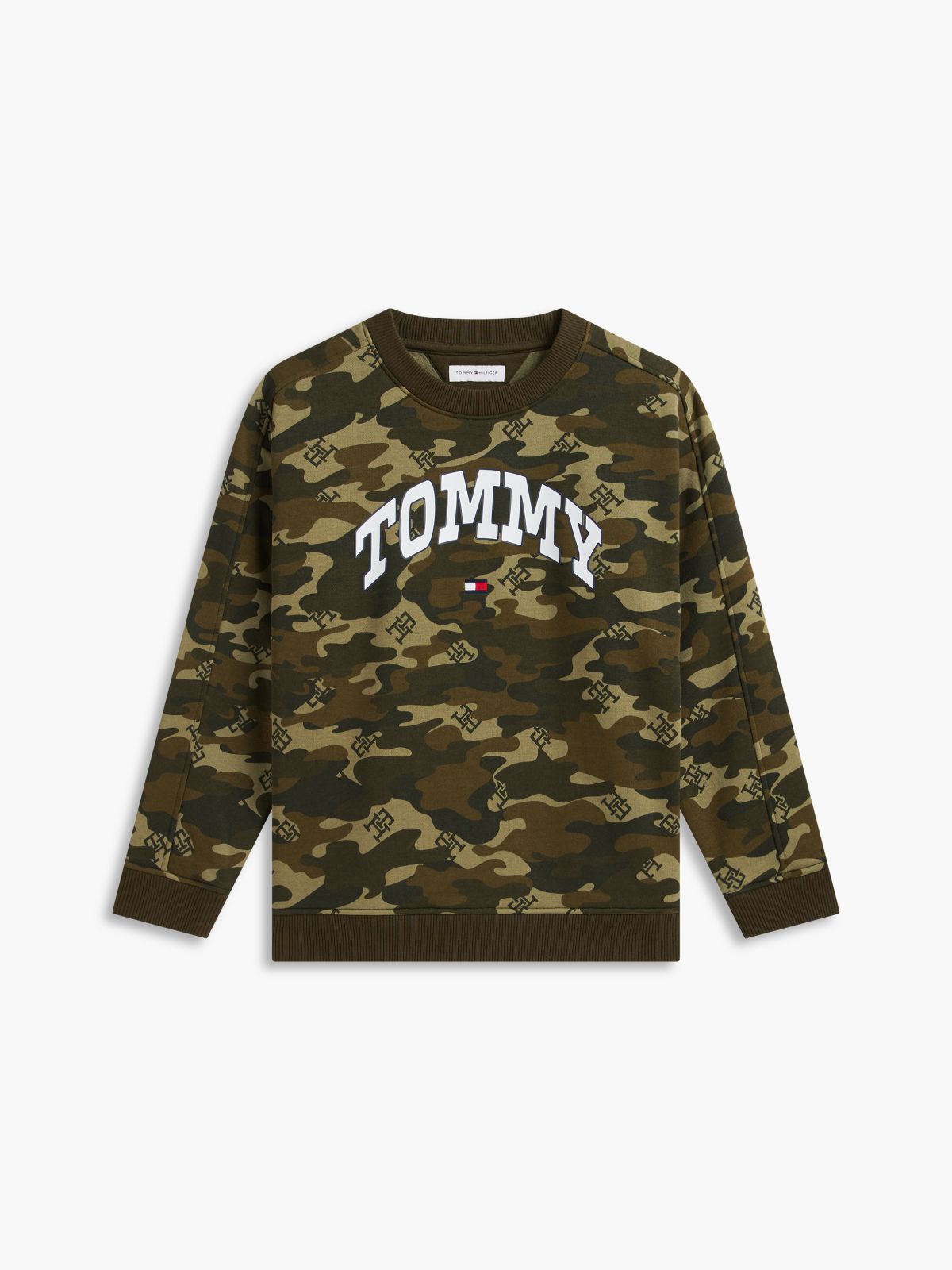 Kids' Varsity Tommy Logo Sweatshirt — Huntsman Green