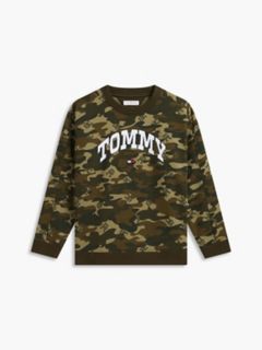 Kids' Varsity Tommy Logo Sweatshirt — Huntsman Green 5