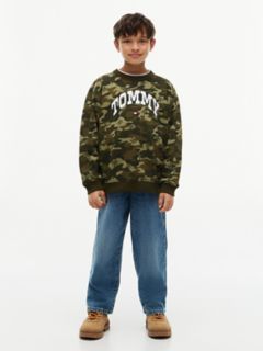 Kids' Varsity Tommy Logo Sweatshirt — Huntsman Green 2