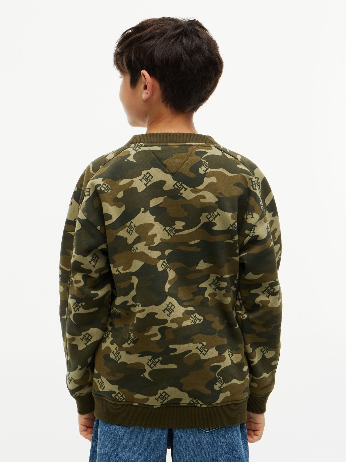 Kids' Varsity Tommy Logo Sweatshirt — Huntsman Green
