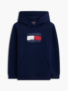 Kids' Paintbrush Flag Hoodie — Carbon Navy 5