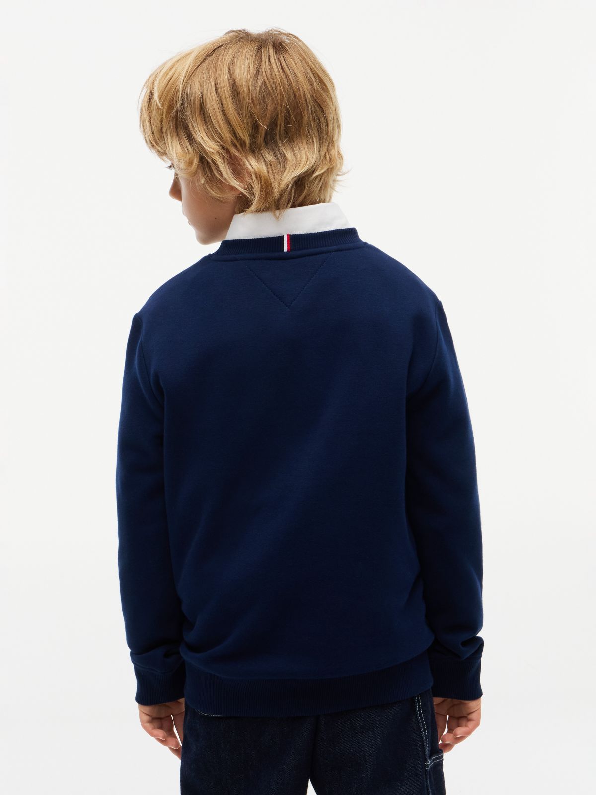 Kids' Crest Logo Sweatshirt — Carbon Navy