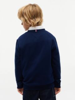 Kids' Crest Logo Sweatshirt — Carbon Navy 4