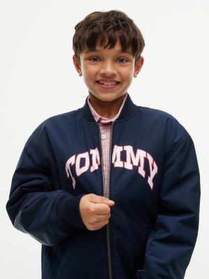 Детские куртки Tommy Hilfiger Kids' Water-Resistant Varsity Bomber — фото 3