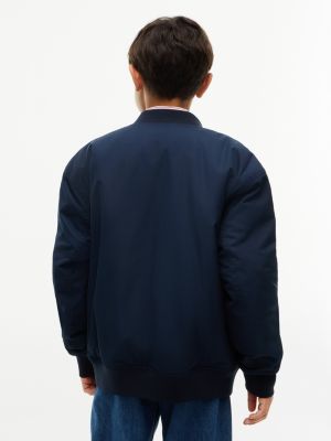 Детские куртки Tommy Hilfiger Kids' Water-Resistant Varsity Bomber — фото 4
