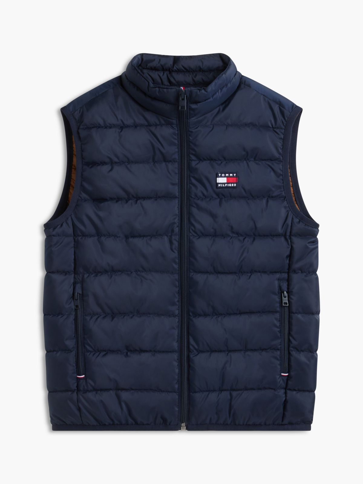 Kids' Packable Water-Resistant Vest — Navy Blue