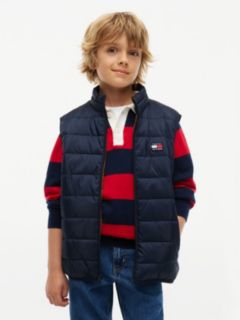 Kids' Packable Water-Resistant Vest — Navy Blue 1