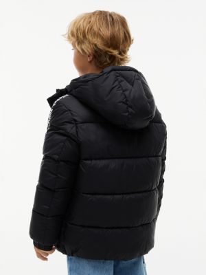 Детская куртка Tommy Hilfiger Water-Resistant Hooded Puffer, цвет: Чёрный — фото 5