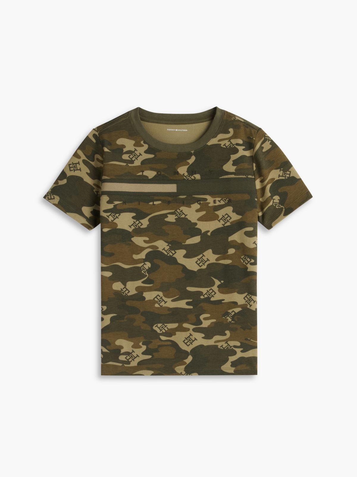 Kids' Allover Monogram Camo T-Shirt — Huntsman Green