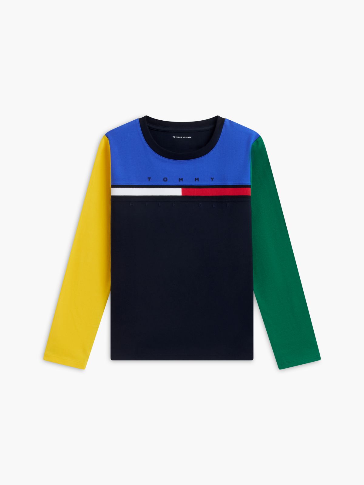 Kids' Colorblock T-Shirt — Navy Blue