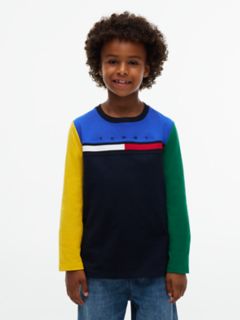 Kids' Colorblock T-Shirt — Navy Blue 1