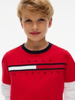 Kids' Double-Sleeve T-Shirt — Red 3