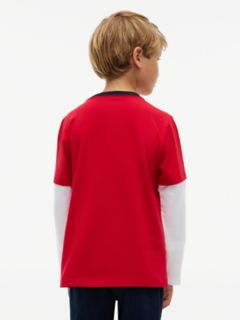 Kids' Double-Sleeve T-Shirt — Red 4