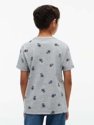 Детские футболки Tommy Hilfiger Kids' Allover Crest Logo T-Shirt — фото 4